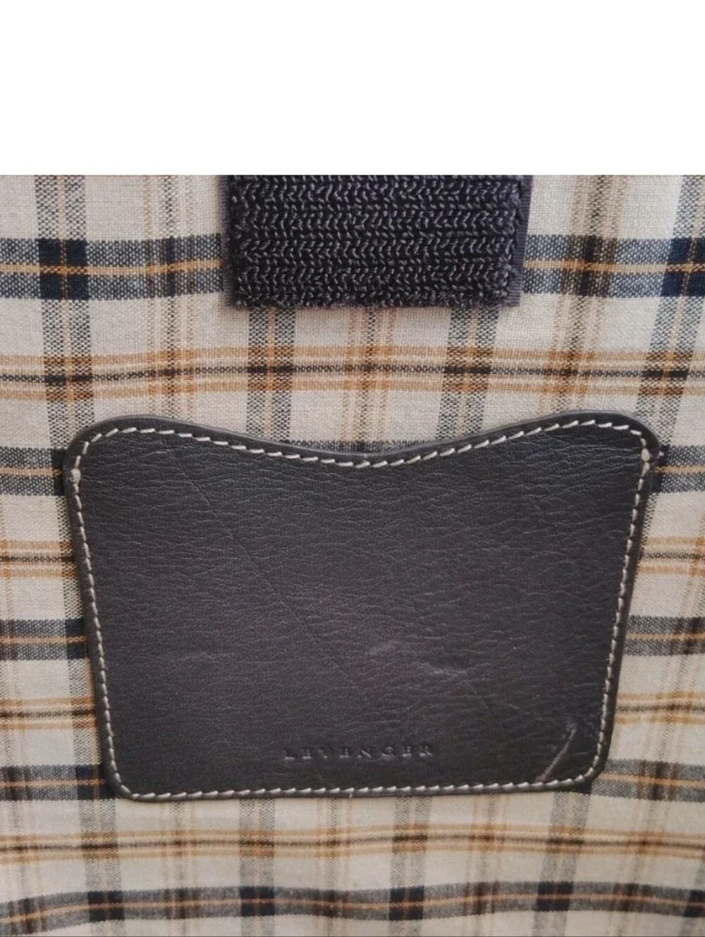 Levenger Luxury Pebbled Leather Expandable Briefcase.